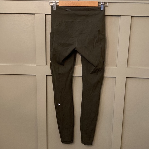 Lululemon Speed Up Tight Full-On Luxtreme 28" Dark Olive Running Leggings Size 4 - Picture 11 of 13